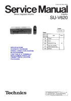 Technics - SUV-620 - Service manual 